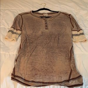 3/4 Sleeve Modish Rebel Buckle Shirt